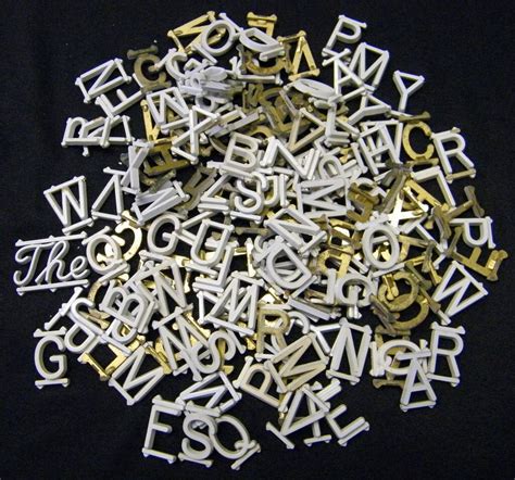 small metal letters for crafts